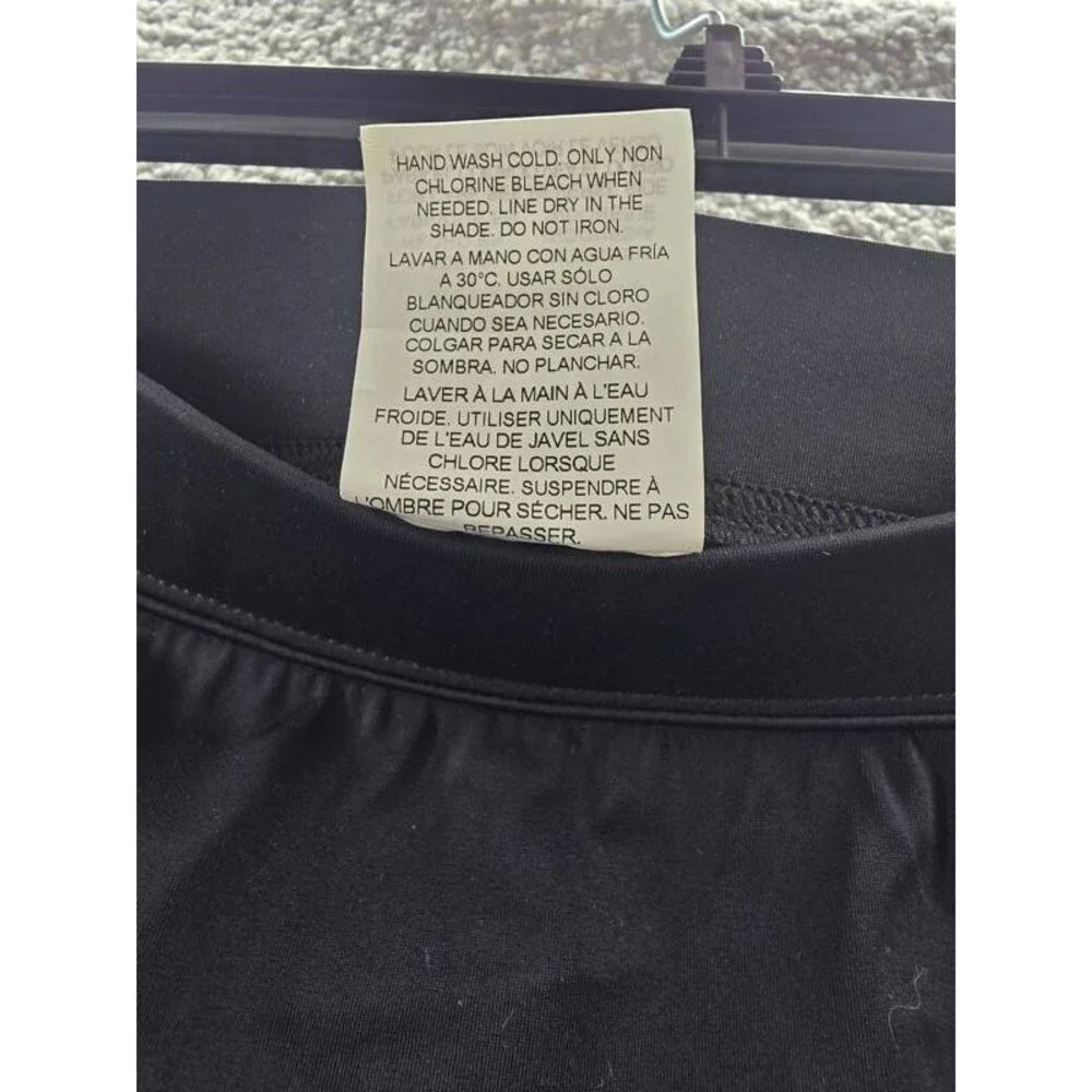 Swim Solutions Mix and Match Swim Skirt Women's 16 Black Elastic Waist Pull On